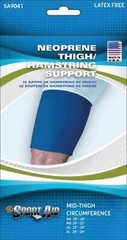 Sport Aid Neoprene Thigh/Hamstring Support Blue Medium(20-22″ Mid-Thigh Circ.)