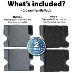 2-Pack Top Glides Cane Grip Covers