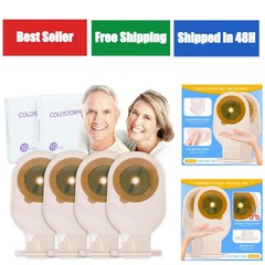 RLOVAL 20 PCS Colostomy Bags, Drainable Pouches for Stoma Care
