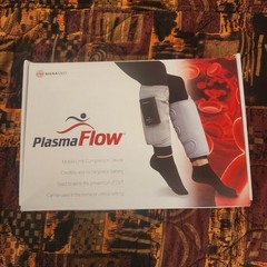 NEW Plasma Flow Portable Limb Compression Device Cordless W/Charging and Manual