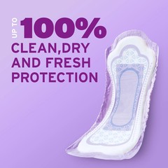 Incontinence Pads for Women, 4 Drop Moderate Absorbency, Long Length, 54 Count