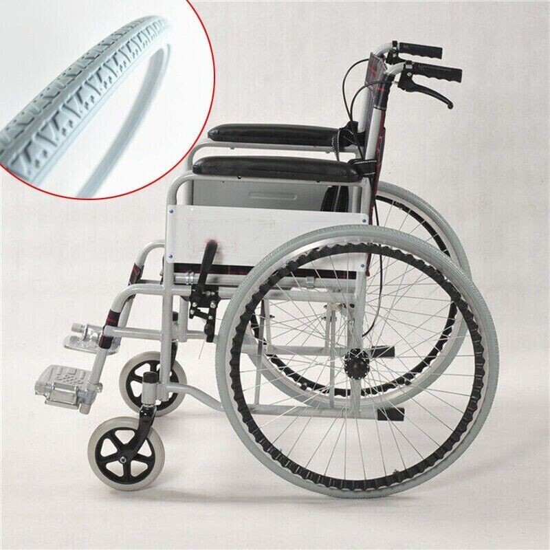 Grey Wheelchair Solid Tyre 24×1 3/8 inch F19