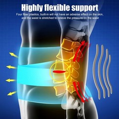 Lower Back Support Brace Lumbar Waist Belt Double Pull Breathable Belt Men Women