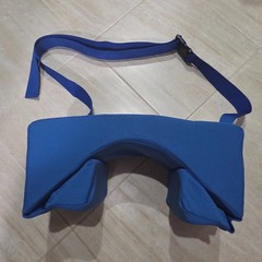 Head/Neck Stabilizer Adjustable Pillow for Sleeping Upright Cradle Blue