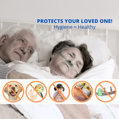 O2 Fresh Oxygen Supply Tubing Holder Nasal Cannula Cover For Oxygen Tank