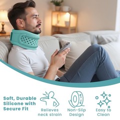 1pc Durable Silicone Material Comfortable Neck Support for Neck Pain and Support
