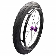 24 Inch Sports Wheelchair Replacement Parts 1 Pair, Inflatable Rear Wheel Tires