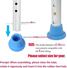 1″ I.D Non-Skid Replacement Feet for Shower Stools – Secure & Reliable Support
