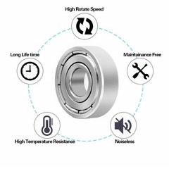 8  WHEELCHAIR FRONT CASTER WHEEL BEARINGS FIT STANDARD 5/16 TILITE QUICKIE (USA)