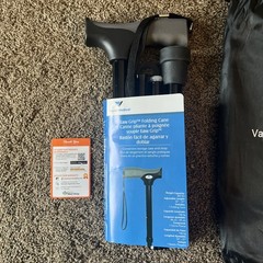 Vaunn Medical Easy Grip Height Adjustable Folding Cane