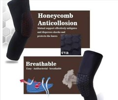 Basketball Knee Pads Protector Compression Sleeve Honeycomb Foam Brace Fitness