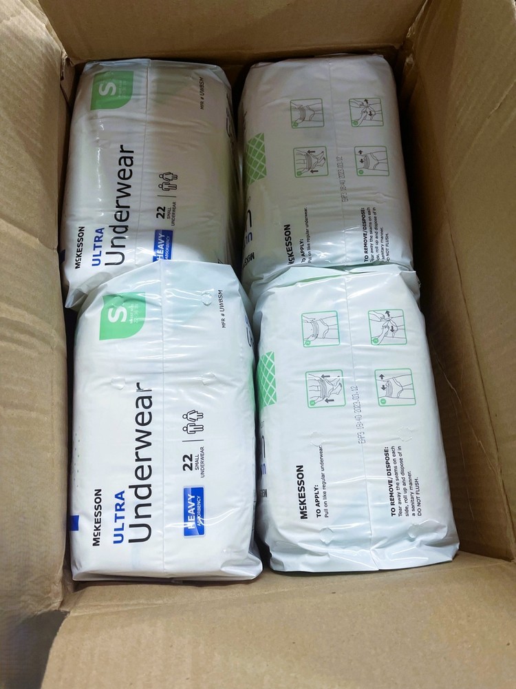 McKesson UWBSM ULTRA PULL UP UNDERWEAR SZ SM HEAVY ABSORBENCY 22 CT
