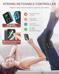 ASTAREXIN 72 LED RED LIGHT THERAPY KNEE BRACE 3000MAH RECHARGEABLE – BLACK