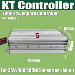 KT Controller 36V500W 48V500W 9mosfer 22A +Hall Sensor or Sensorless controller