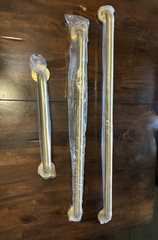 Stardrix ADA Grab Bar Set – 3 Brushed Gold Stainless Steel Bathroom Safety Bars