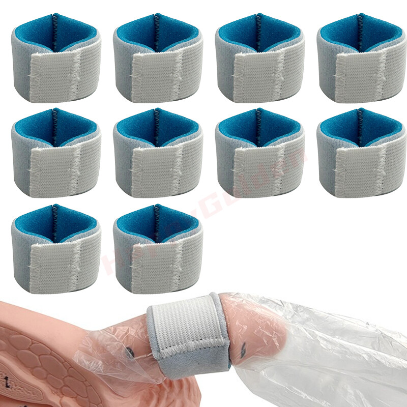 10 Pack Male External Catheter Fixer Strap Reusable Holder Band Men Incontinence