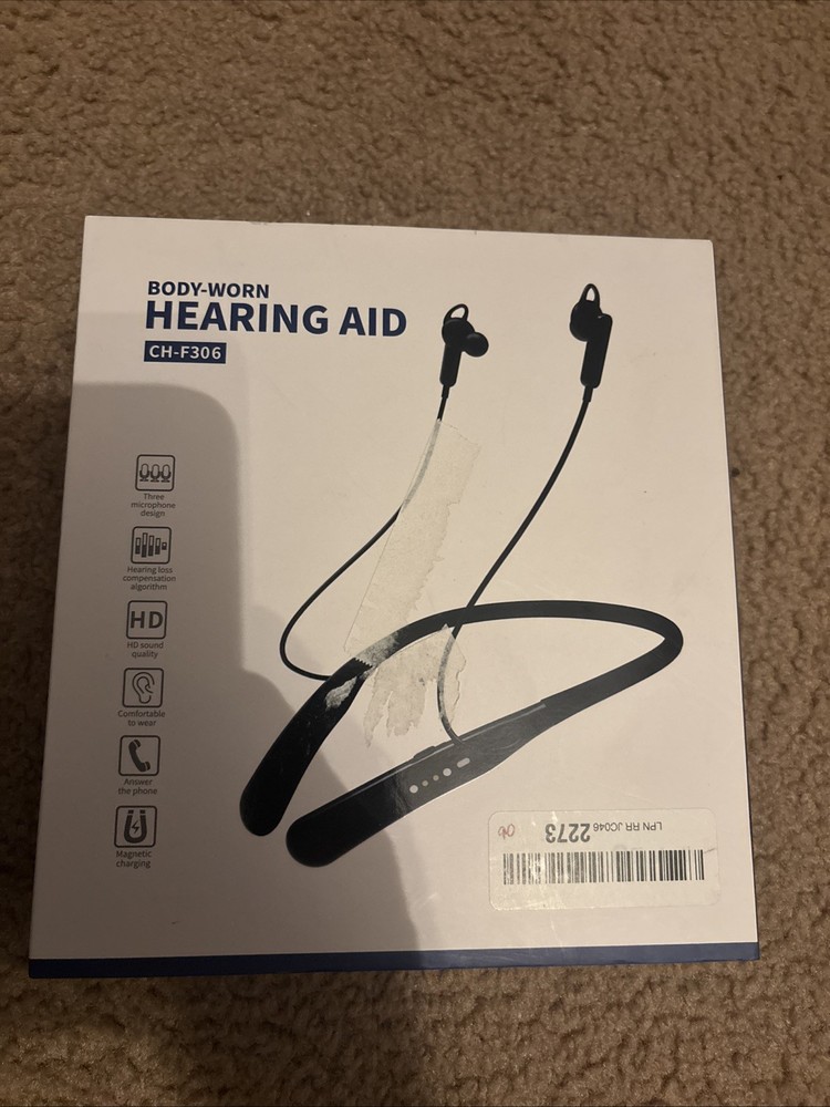 Body-worn Hearing Aid CH-F306 for Seniors Rechargeable with Noise Canceling