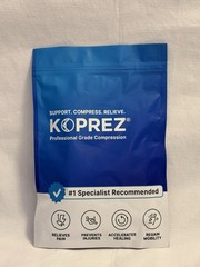 Koprez Professional Grade Compression Foot Sleeve, XL, Black, New In Package
