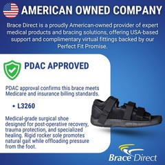 Brace Direct Post Op Shoe – Adjustable Medical Walking Shoe Operation Support