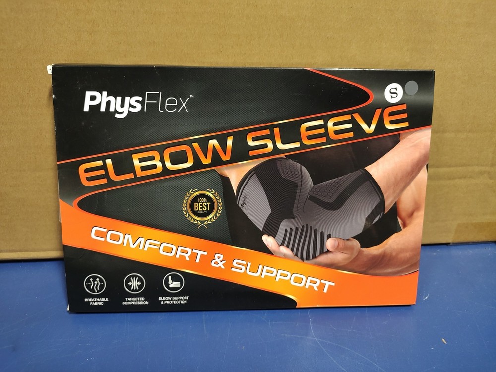 NIB Elbow Sleeve For Tennis & Golfer’s Elbow Pain Relief Compression Sleeve Smal