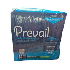 Prevail Daily Underwear Men’s XXL Maximum Absorbency Breathable 14ct