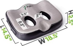 Socket Seat Cushion for Sit Bone and Back Pressure Relief, Butt, Tailbone, Hip,