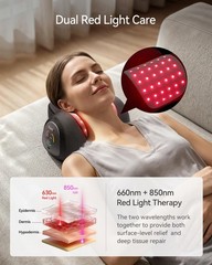 Heated Cervical Traction Device with Red Light Therapy & Massage | Neck Stretche