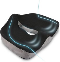 Organic Gel & Memory Foam Orthopedic Seat Cushion – Ergonomic for Coccy