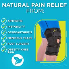 Braceability Obesity Knee Pain Brace Size 5XL Black 03K04 Adjustable NEW