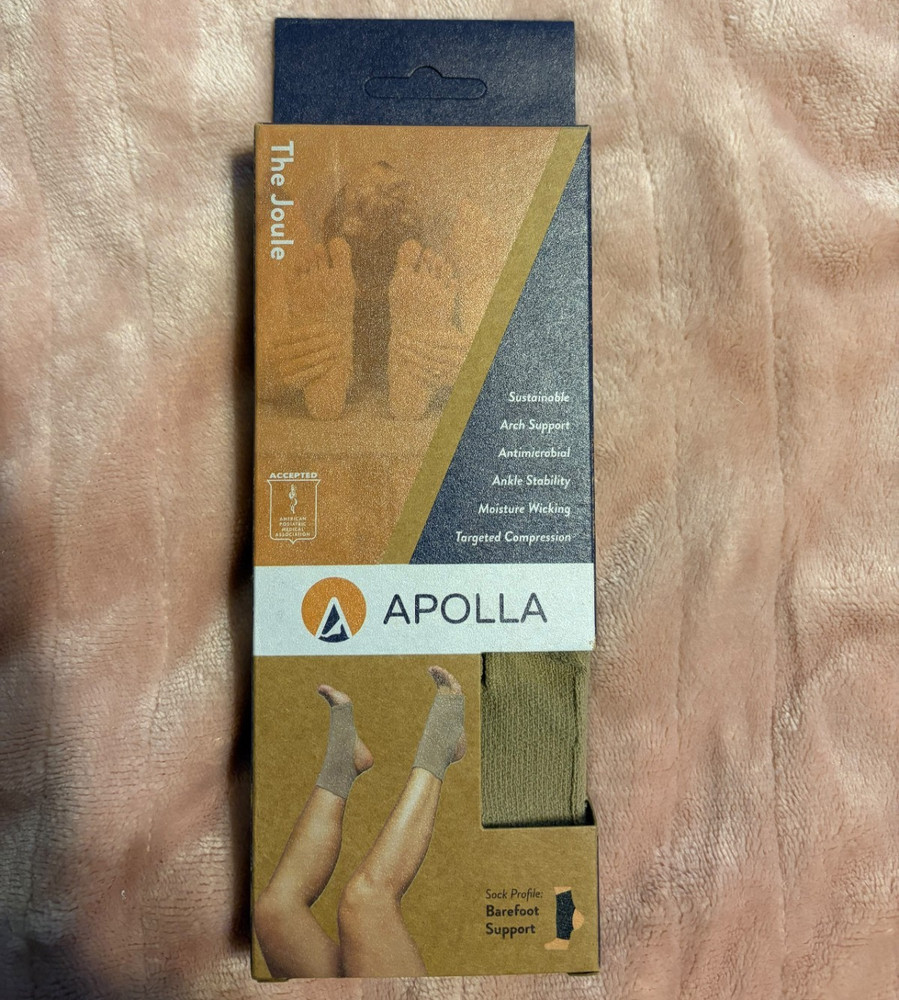 APOLLA The Joule Compression Socks Nude 2 XS Targeted Compression Arch Support