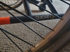 Quickie M6 Manual Wheelchair Orange/Black w/ JAY Fusion Cushion, Seat Belt