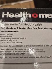 Health o Meter Cushion Seat Massager Full Contour 5-Motor With Soothing Heat