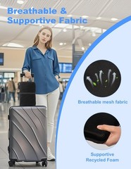 Portable Travel Seat Cushion – Foldable Comfort Pad for Airplane, Office, Stadiu