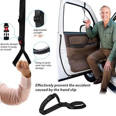 4pc Mobility Standalone Kit: Car Door Assist Handle for Elderly & Adjustable