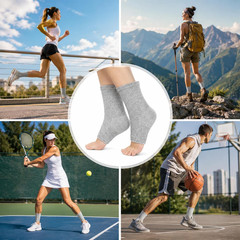 Premium Bamboo Foot Ankle Sleeves for Women & Men 2-Pack Original – Premium Anti