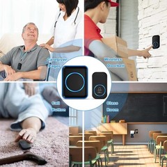 Wireless Caregiver Call Button, Touch Control, 1000 Ft Range for Independence