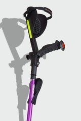 Ergobaum 7G Ergonomic Forearm Crutches Adult 5-6.6ft Purple