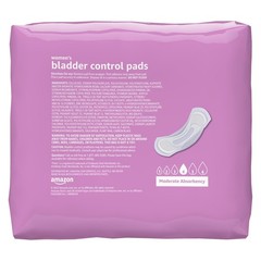 Amazon Basics Womens Incontinence Pads, Moderate Absorbency, Long Length, 108 Ct