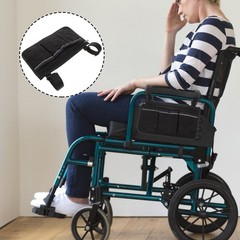 Wheelchair Hanging Pouch Organizer Storage Bag Side Arm for Electric