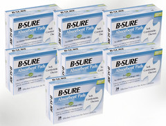 7 pack B-Sure Anal Leakage Pads Box of 24 Pads – Incontinence aid pads