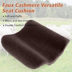 Fur Car Seat Cushion 20 Inch 18mm Medium Pile Seat Pad with Non-Slip TPE Backing