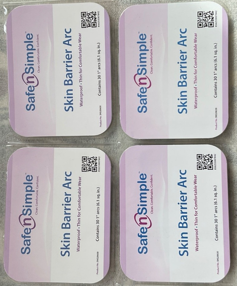 Safe N Simple Skin Barrier Arcs. 1” Arcs, 4 Packs/120 Units, SNS20630