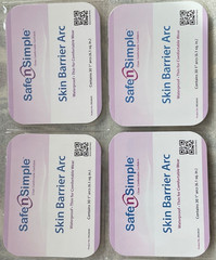 Safe N Simple Skin Barrier Arcs. 1” Arcs, 4 Packs/120 Units, SNS20630