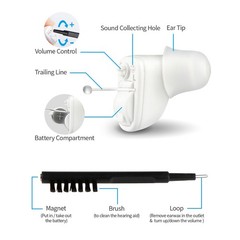 MiNi Hearing Aids Battery Power Small In Ear Sound Voice Amplifier Enhancer L/R