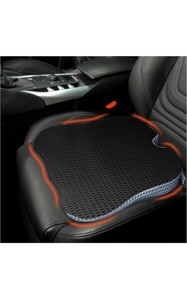 Wedge Car Seat Cushion for Visibility and Sciatica Relief – Ergonomic Design