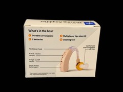 Medline Over the Ear Hearing Amplifier Open Box Complete with Batteries