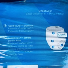 Presto Supreme Classic Incontinence Underwear XL 58-68in 14ct Moderate to Heavy