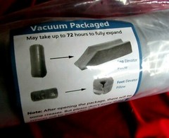 ANKLE FOAM FOOT ELEVATOR – MEMORY FOAM – VACUUM PACKAGED – NEW