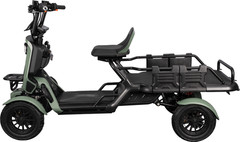 Heavy Duty 4-Wheel Electric Mobility Scooter w/Cargo Platform 1000W 15MPH 600LBS