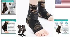High-Quality Copper Compression Sleeve for Ankle Pain Relief – Active Lifestyle